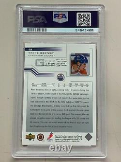 WAYNE GRETZKY Oilers 2001-02 Upper Deck Young Guns Rookie card RC PSA 9 #2