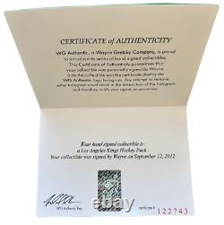 WAYNE GRETZKY SIGNED Los Angeles Kings Puck withCOA WGA LA UDA Upper Deck