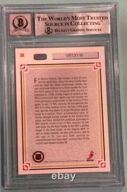 WAYNE GRETZKY Signed 1991-92 UPPER DECK #38 Beckett Slabbed graded GEM MINT 10