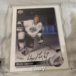 WAYNE GRETZKY Signed 1992 UPPER DECK Autograph AUTO 8x10 Photo 426/ 500