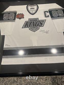 WAYNE GRETZKY Signed Los Angeles Kings 802 Record Patch Jersey UDA #D /1000 Auto