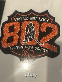 WAYNE GRETZKY Signed Los Angeles Kings 802 Record Patch Jersey UDA #D /1000 Auto