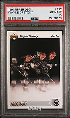 Wane Gretzky 1991 Upper Deck Hockey Card #437 Graded PSA 10