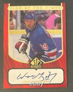 Wayne GRETZKY 1997-98 Upper Deck SP Authentic Sign of the Times #WG Autograph