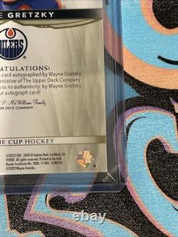Wayne Gretzky 07/14 Auto 2021-22 Upper Deck The Cup Edmonton Oilers #19 (PH)