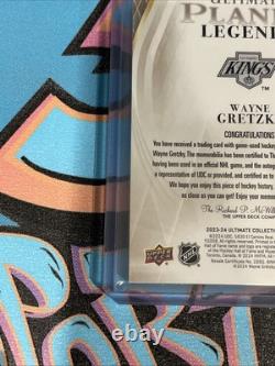 Wayne Gretzky 10/10 Ultimate Planks Auto 2023-24 Upper Deck Ultimate LPL-WG (PH)