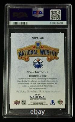 Wayne Gretzky /10 Auto PSA 9 Pop 1 None Higher Upper Deck National Worthy VIP