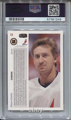 Wayne Gretzky 1991-92 Upper Deck French #13 PSA 10
