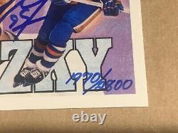 Wayne Gretzky 1992-93 Heroes On Card Auto Upper Deck UDA COI Cert Autograph