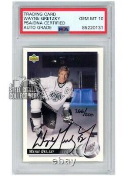 Wayne Gretzky 1992-93 Upper Deck Autograph Card #25 266/500 PSA/DNA 10 (UD COA)