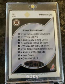 Wayne Gretzky 1992-93 Upper Deck Hockey Heroes Auto /2800 RARE