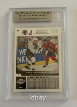 Wayne Gretzky 1993-94 Upper Deck #99b2 -802 Gold -beckett Grading-mint 9