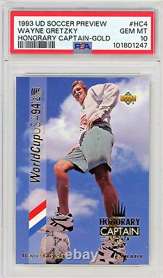 Wayne Gretzky 1993 UD World Cup Honorary Captains Gold #HC4 PSA 10