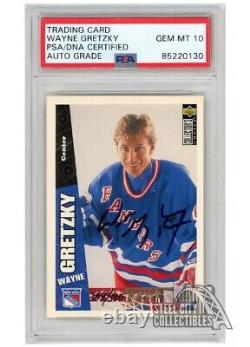 Wayne Gretzky 1996-97 UD Collector's Choice Auto 170 309/500 PSA/DNA 10 (UD COA)