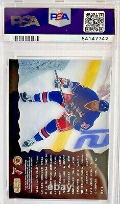 Wayne Gretzky 1996-97 Upper Deck Ice Acetate Gold Card #112 PSA 8