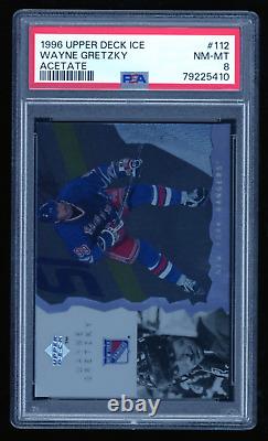 Wayne Gretzky 1996-97 Upper Deck Ice Acetate Parallel #112 PSA 8 POP 3 HIGHER3