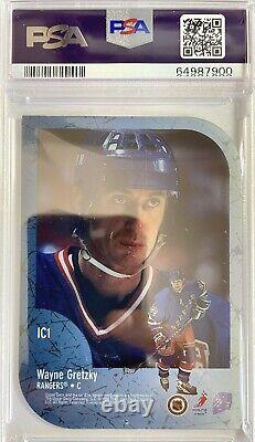 Wayne Gretzky 1997-98 UD Ice Champions Die-Cut Card #IC1 PSA 8 Rare