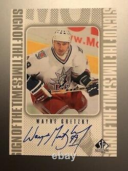 Wayne Gretzky 1998-99 Upper Deck Sign Of The Times Sott Auto Autograph Rangers