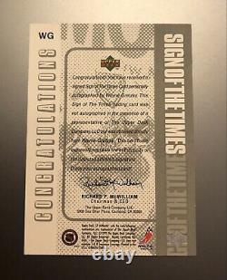 Wayne Gretzky 1998-99 Upper Deck Sign Of The Times Sott Auto Autograph Rangers