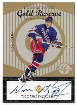 Wayne Gretzky 1998 Upper Deck Gold Reserve Card #132/200