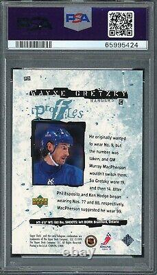 Wayne Gretzky 1998 Upper Deck Profiles Hockey Card #P9 Graded PSA 10