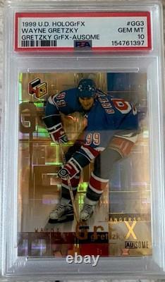 Wayne Gretzky 1999-00 UD HoloGrFX Gretzky GrFX AuSome GG3 Graded Psa 10 Gem Mint