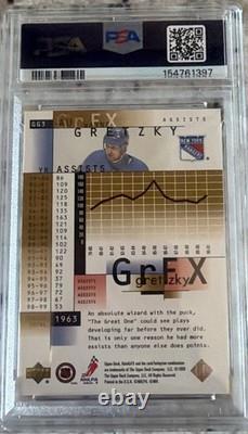 Wayne Gretzky 1999-00 UD HoloGrFX Gretzky GrFX AuSome GG3 Graded Psa 10 Gem Mint