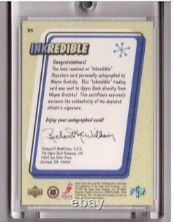 Wayne Gretzky 1999-00 Upper Deck Retro Inkredible Autograph Ssp #wg Rare Auto Sp