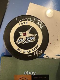 Wayne Gretzky 1999 NHL All Star Game Autographed LIMITED Puck With Upper Deck COA