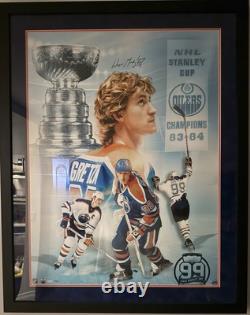 Wayne Gretzky 1st Stanley Cup 30x40 Framed Photo Upper deck
