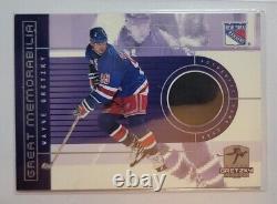 Wayne Gretzky 2000-01 Upper Deck Authentic Game Used Puck card GM1