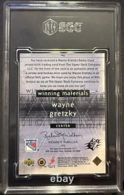 Wayne Gretzky 2000-01 Upper Deck Spx Winning Materials Dual Jersey Stick Sgc 7 Wayne Gretzky 2000-01 Upper Deck Spx Winning Materials Dual Jersey Stick Sgc 7