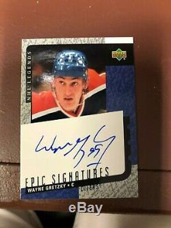 Wayne Gretzky 2000 Upper Deck Epic Signatures Mint Nice clean autograph