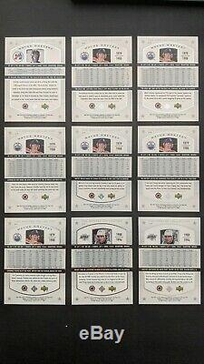 Wayne Gretzky 2000 Upper Deck UD Master Collection Complete Set #/150 PRISTINE