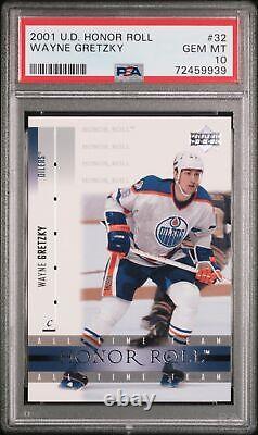 Wayne Gretzky 2001 Upper Deck Honor Roll Hockey Card #32 Graded PSA 10