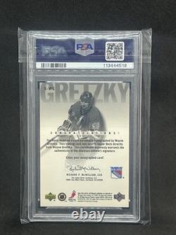 Wayne Gretzky 2001 Upper Deck Signs Of Greatness On Card Auto /250 Psa 9/9 Sb3