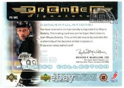 Wayne Gretzky 2003-04 Upper Deck Premier Autograph Card #PS-WG
