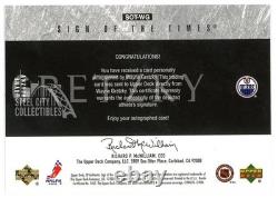 Wayne Gretzky 2003-04 Upper Deck SP Authentic Sign Of The Times Auto Card SOT-WG