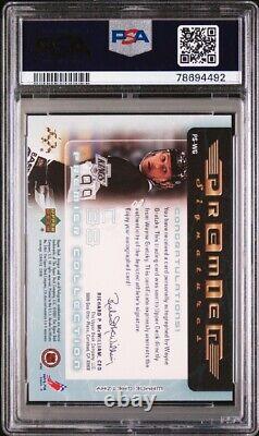 Wayne Gretzky 2003 Ud Premier Collection On Card Auto Sp #ps-wg Psa 9 Mint