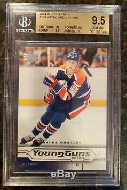 Wayne Gretzky 2004-05 Upper Deck Hockey #183 Retro Young Guns / BGS 9.5 /highest