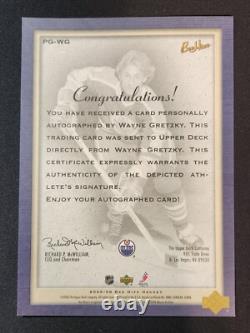 Wayne Gretzky 2005-06 Upper Deck Bee Hive Jumbo 5x7 PhotoGraphs Auto HOF SP