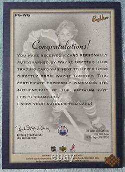 Wayne Gretzky 2005-06 Upper Deck Bee Hive Jumbo 5x7 PhotoGraphs Auto HOF SP