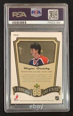 Wayne Gretzky 2005 Upper Deck MVP Tribute to Greatness Hockey Card #TG2 PSA 10