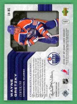 Wayne Gretzky 2006-07 Upper Deck SPGU Letter Marks Y' /50 #LM-WG
