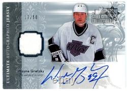 Wayne Gretzky 2006-07 Upper Deck Ultimate Patch Autograph Card #AJ-WG 17/50