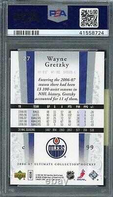 Wayne Gretzky 2006 Upper Deck Ultimate Collection Card #27 Graded PSA 9