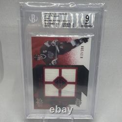 Wayne Gretzky 2008-09 Upper Deck Black Diamond Jerseys Quad Ruby 12/100 BGS 9