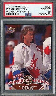 Wayne Gretzky 2010 Upper Deck World of Sports Hockey Card #305 Graded PSA 10