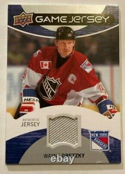 Wayne Gretzky 2012-13 Upper Deck Series 1 Authentic Jersey Card #gj-wg