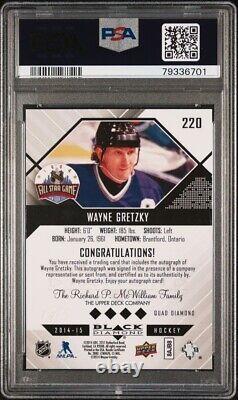 Wayne Gretzky 2014-15 Upper Deck Black Diamond Auto Autograph True 1/1 PSA 9
